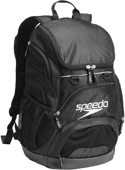 Speedo Large Teamster Backpack 35-Liter, Black, One Size