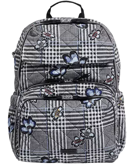 Vera Bradley Performance Twill Backpack Baby Diaper Bag, Bedford Plaid